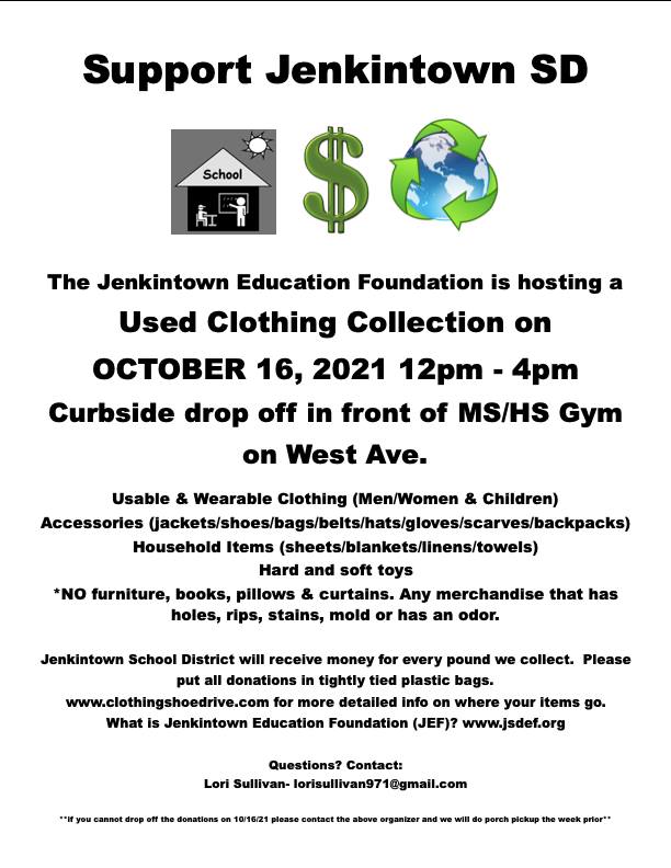 Fourth Annual Clothing Drive